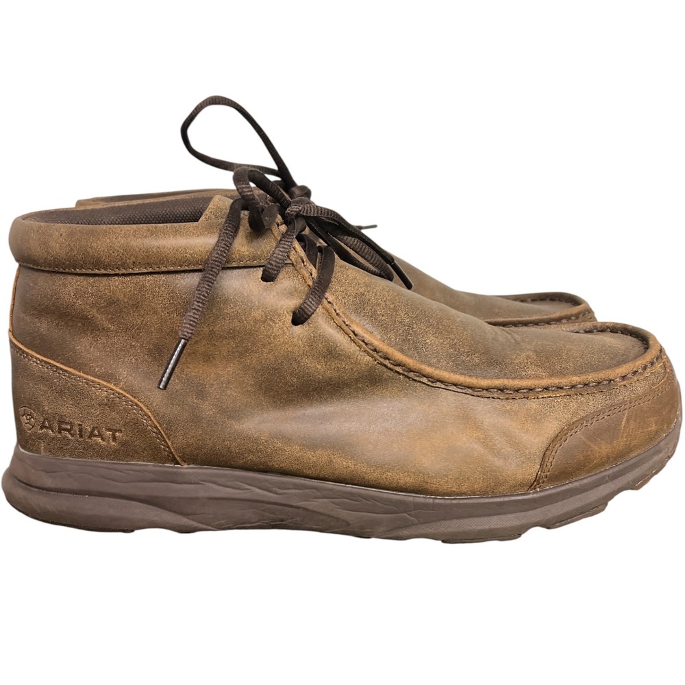 Ariat Spitfire Mens Brown Bomber Leather Chukka Boots 10021723 Size 12EE Wide